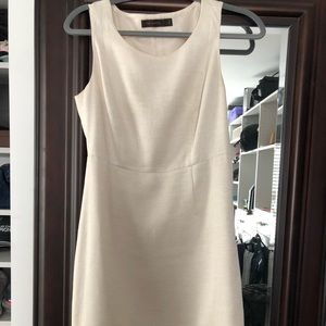 Ivory herringbone sheath dress